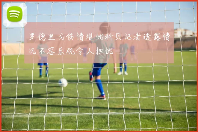 罗德里戈伤情堪忧科贝记者透露情况不容乐观令人担忧